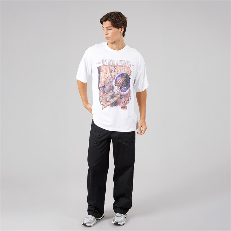 Mens Premium Essentials Cargo Joggers Black - Image 4