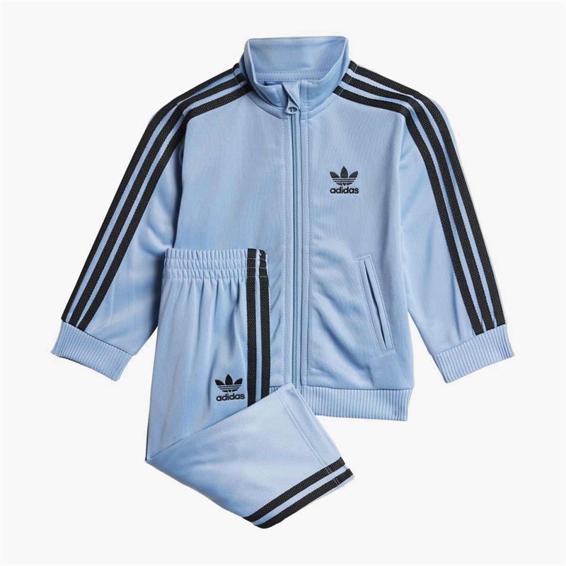 adidas Originals Infant Boys Adicolor Firebird Trefoil Tracksuit Ash Blue