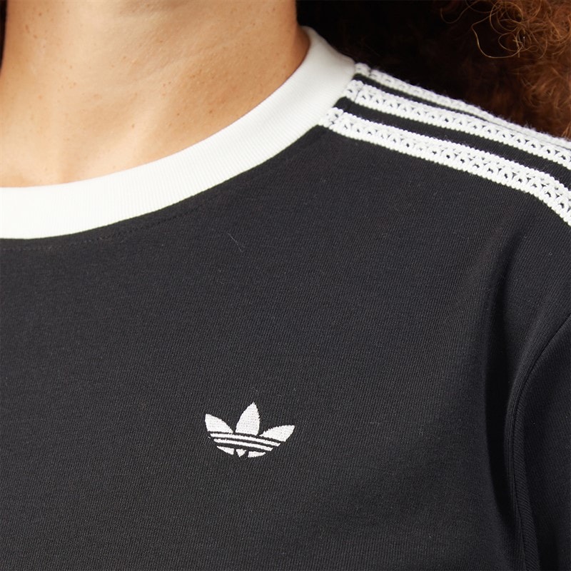 Womens Summer Glow Advanced 3-Stripes T-Shirt Black - Image 3