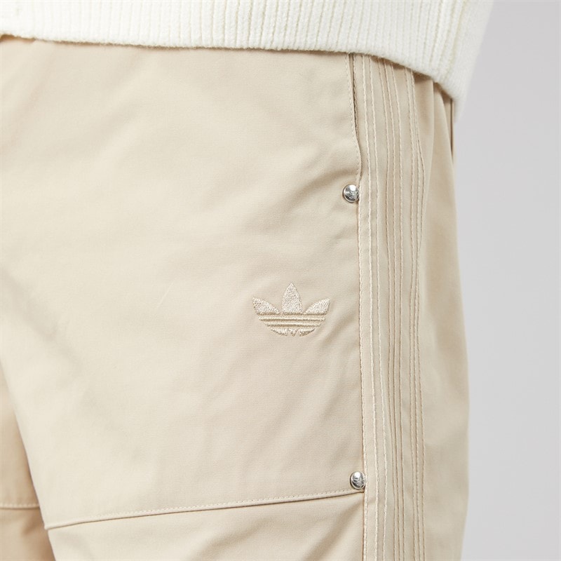 Mens Premium Essentials Wide Leg Trousers Stone Khaki/Stone Khaki - Image 3