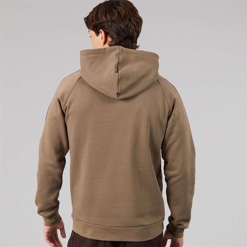 Mens Adicolor Teamgeist Cut Line Hoodie Blanch Brown - Image 2
