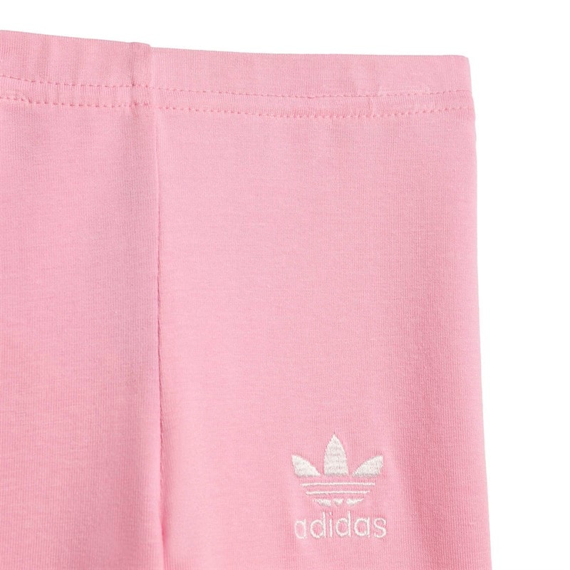 Infant Girls Loose Crew Sweatshirt And Leggings Set Light Pink - Image 5