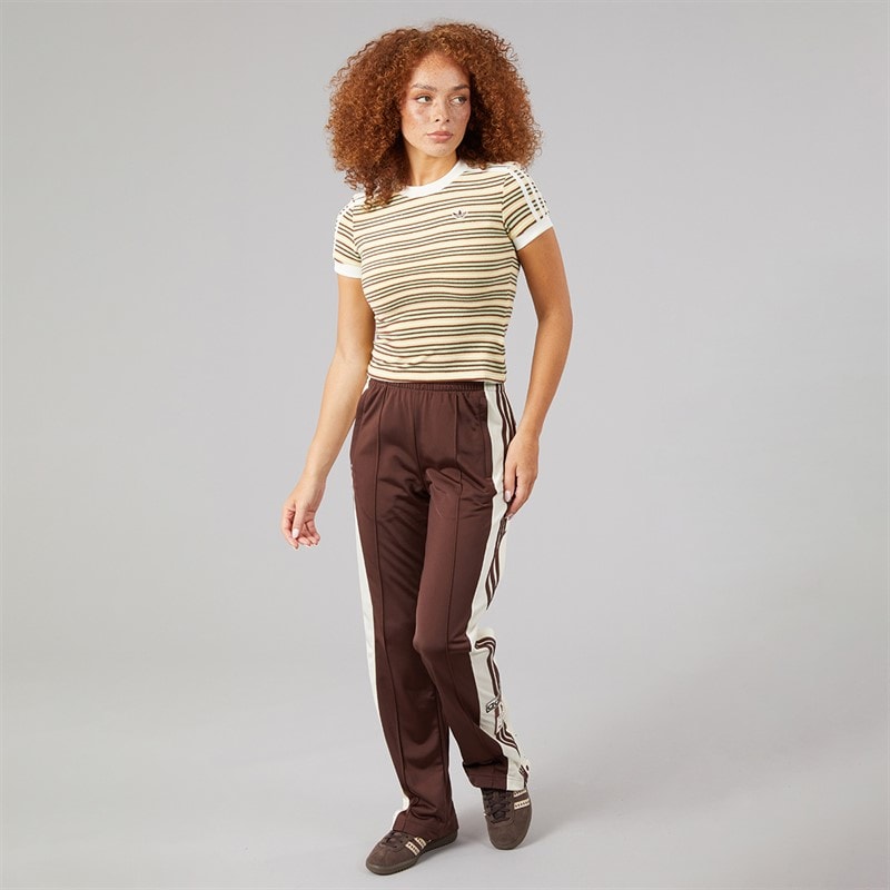 Womens Summer Glow Slim Striped T-Shirt Easy Yellow - Image 4
