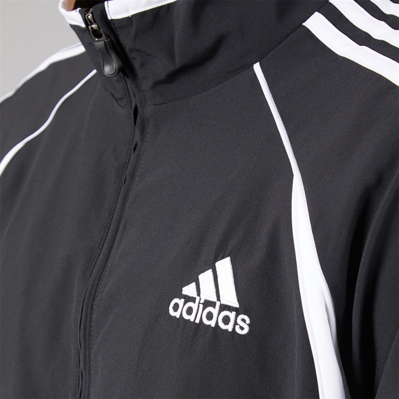 Mens Teamgeist Adicolor Full Zip Track Jacket Black - Image 3