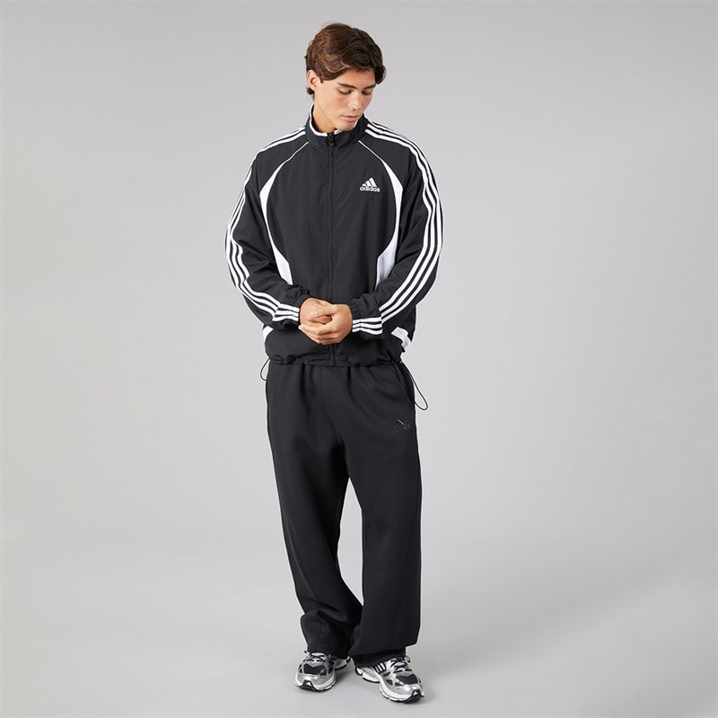 Mens Teamgeist Adicolor Full Zip Track Jacket Black - Image 4
