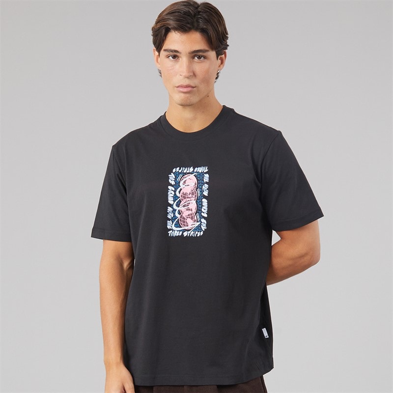 adidas Originals Mens Trefoil Series Graphic T-Shirt Black
