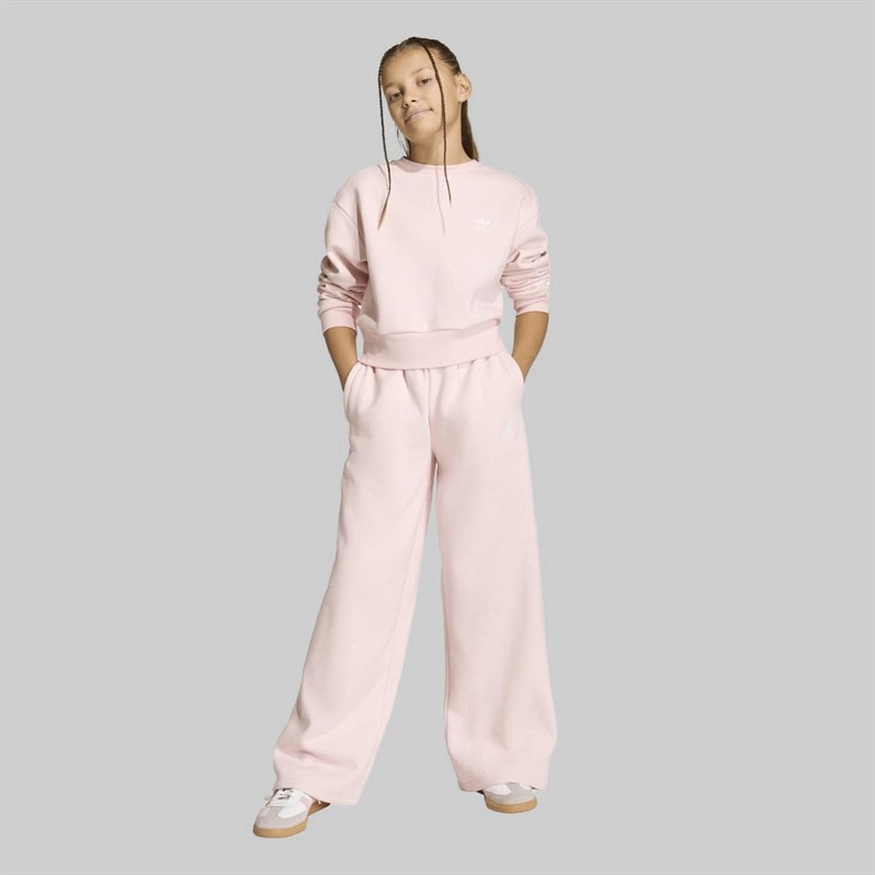 Junior Girls Boxy Crew Sweatshirt Sand Pink - Image 4
