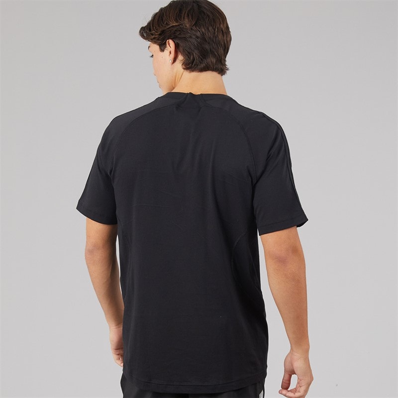 Mens Cutline Regular T-Shirt Black - Image 2