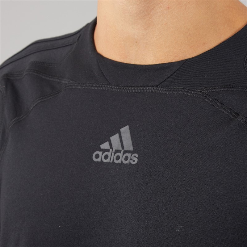 Mens Cutline Regular T-Shirt Black - Image 3