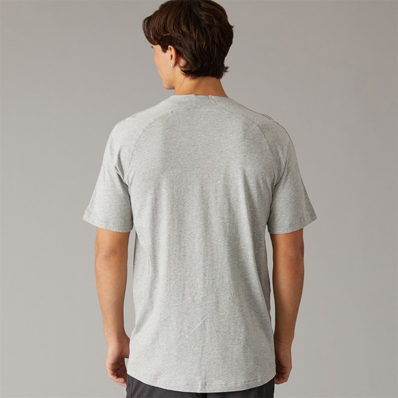 Mens Cutline Regular T-Shirt Medium Grey Heather - Image 2
