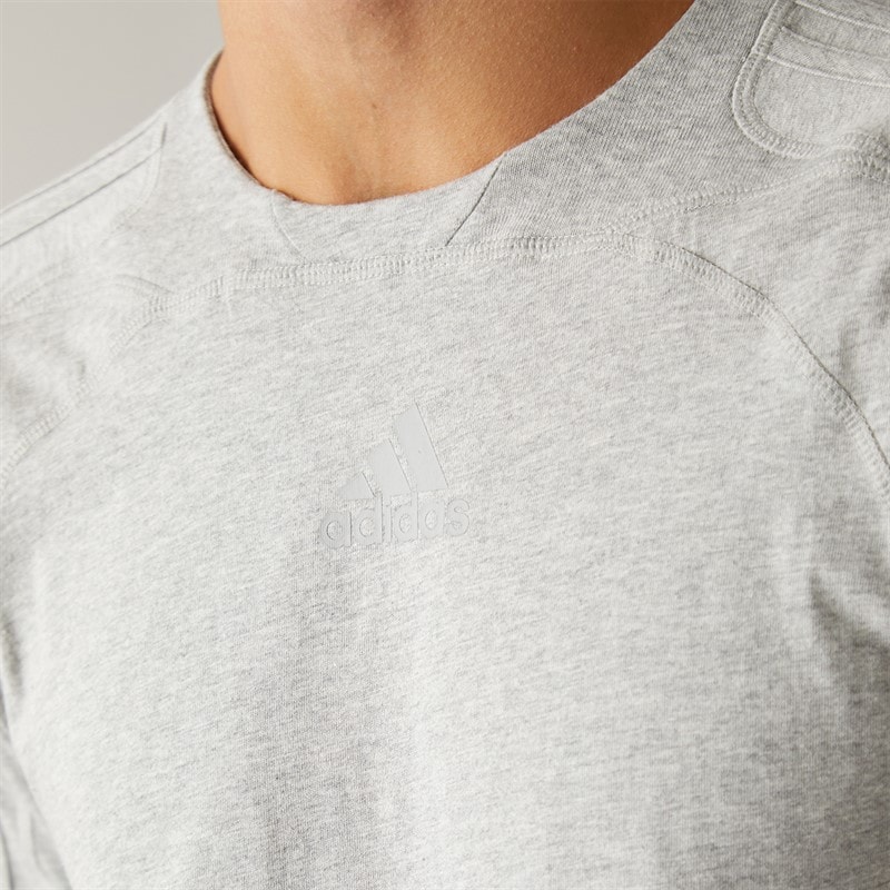 Mens Cutline Regular T-Shirt Medium Grey Heather - Image 3