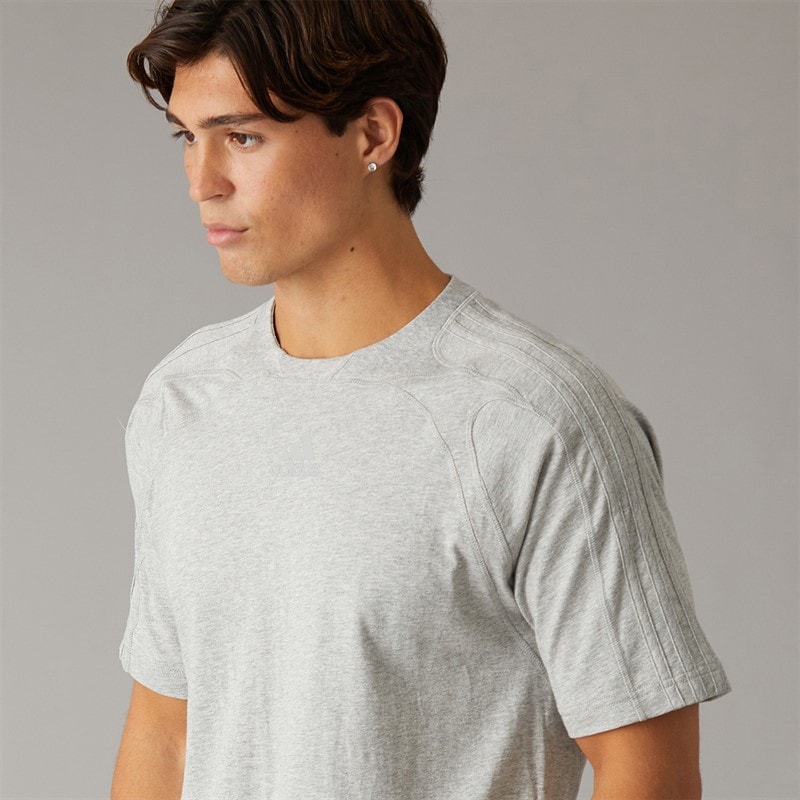 Mens Cutline Regular T-Shirt Medium Grey Heather - Image 5