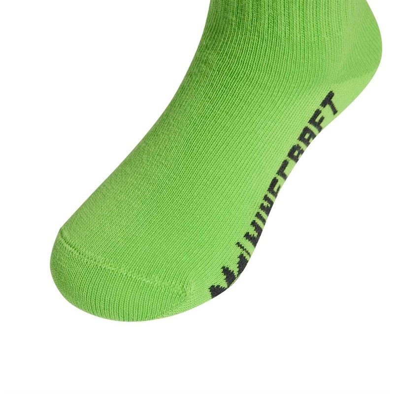 Kids Minecraft Two Pack Crew Socks Black - Image 3