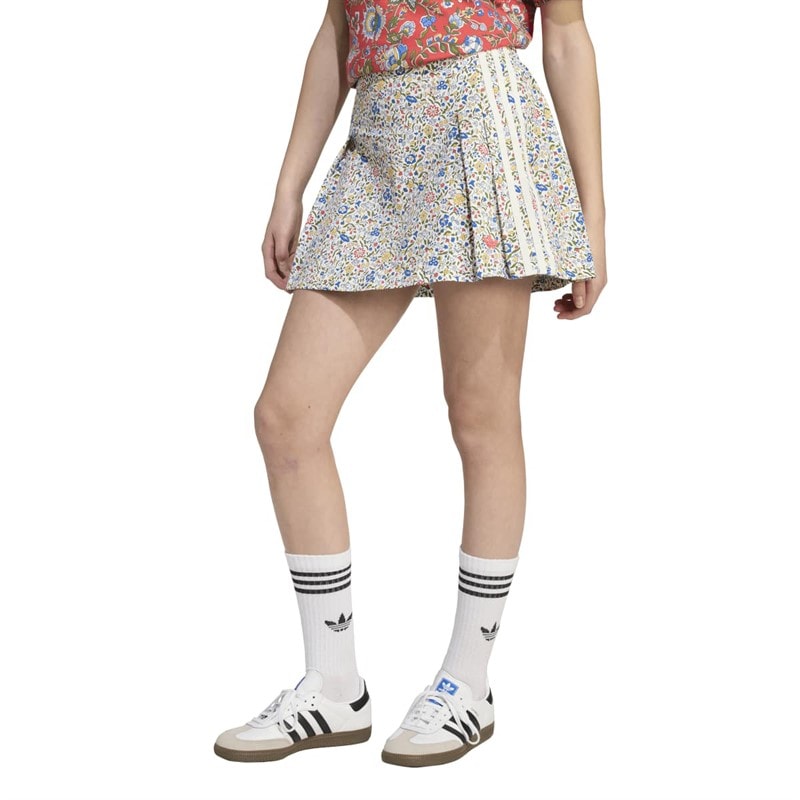 adidas Originals Junior Girls x Liberty London Skirt Off White/Semi Lucid Red