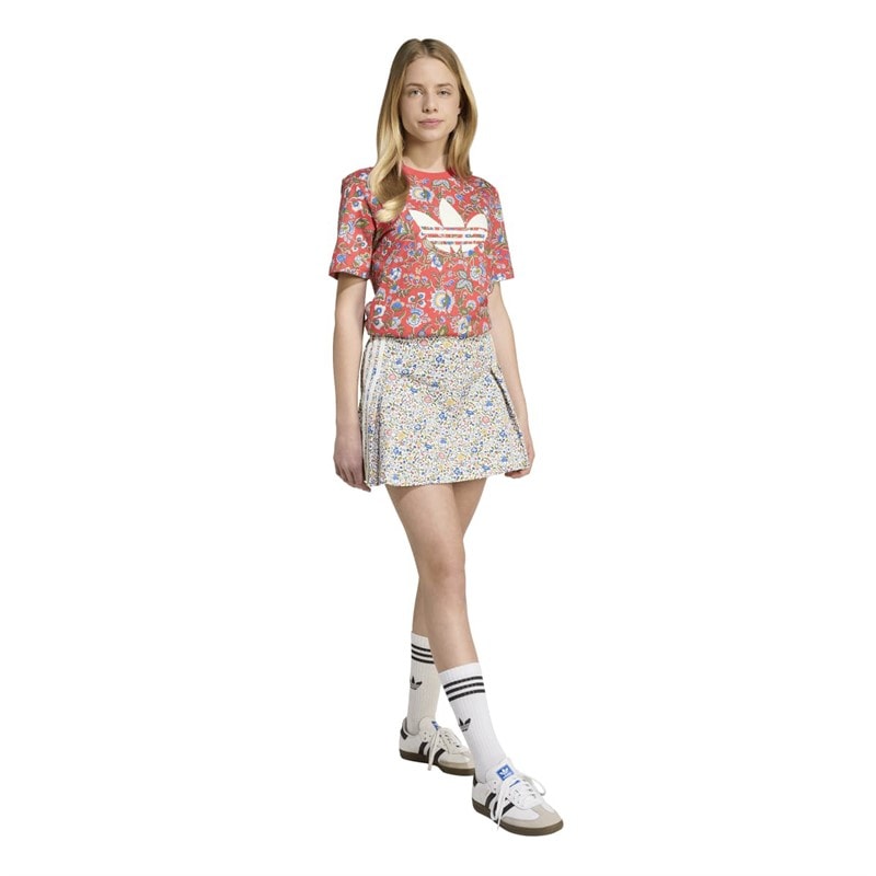 Junior Girls x Liberty London Skirt Off White/Semi Lucid Red - Image 4