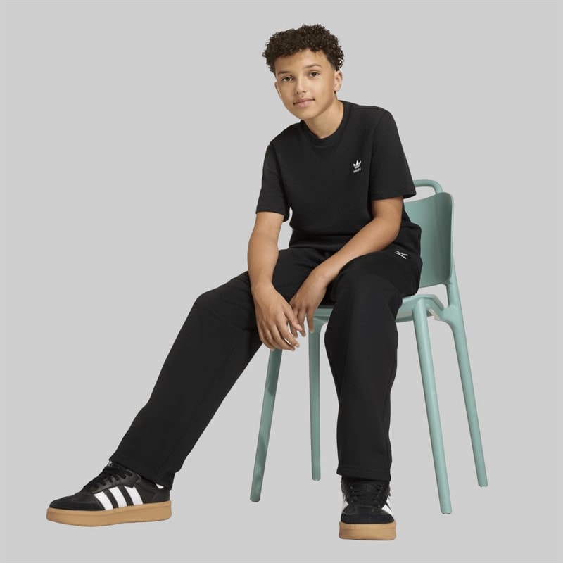 Junior Boys Wide Leg Joggers Black - Image 4