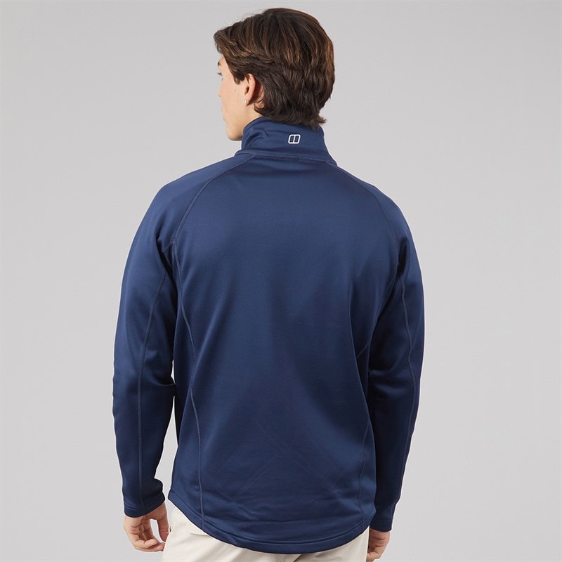 Mens Hawkfell Full Zip Fleece Jacket Dark Blue - Image 2