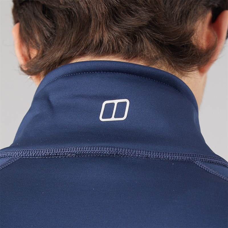Mens Hawkfell Full Zip Fleece Jacket Dark Blue - Image 3