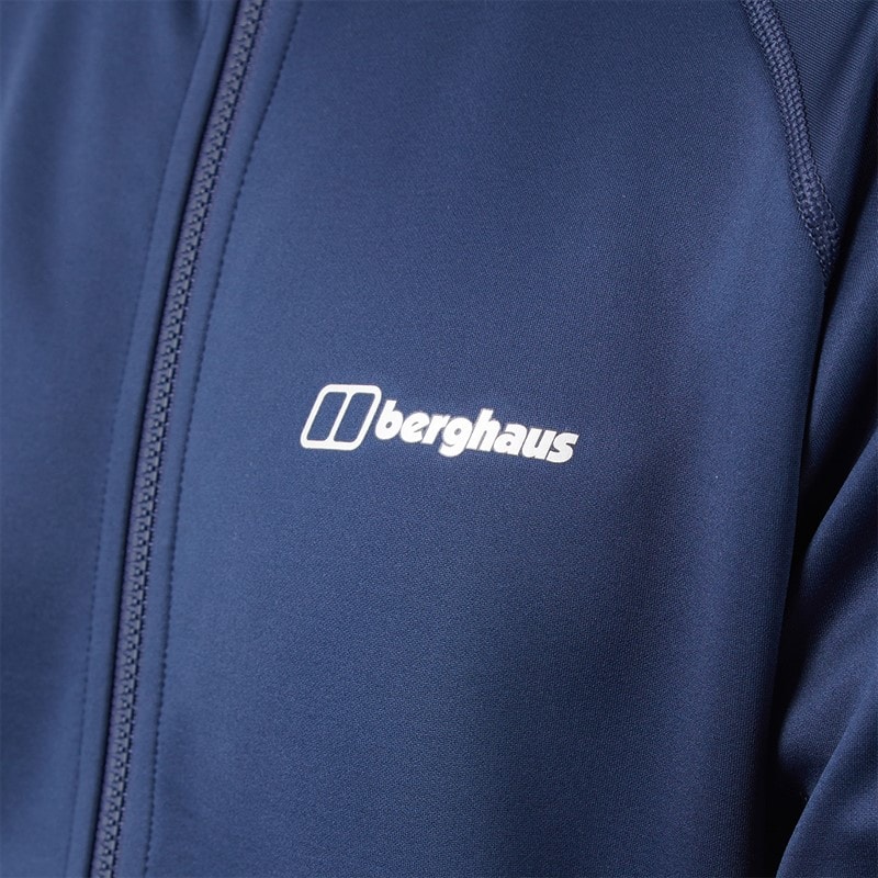 Mens Hawkfell Full Zip Fleece Jacket Dark Blue - Image 4
