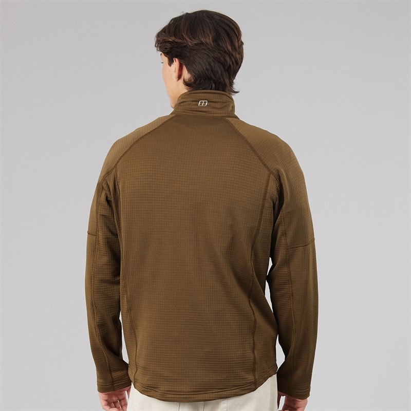 Mens Eastmarch Half Zip Fleece Brown - Image 2