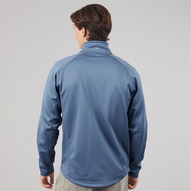 Mens Hawkfell Full Zip Fleece Jacket Light Grey - Image 2