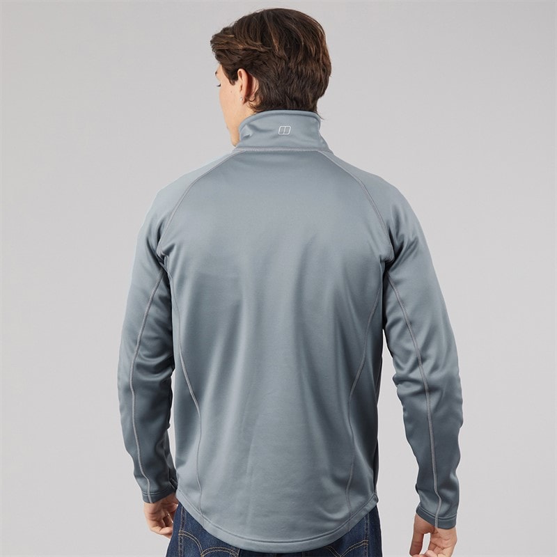 Mens Hawkfell Full Zip Fleece Jacket Grey - Image 2
