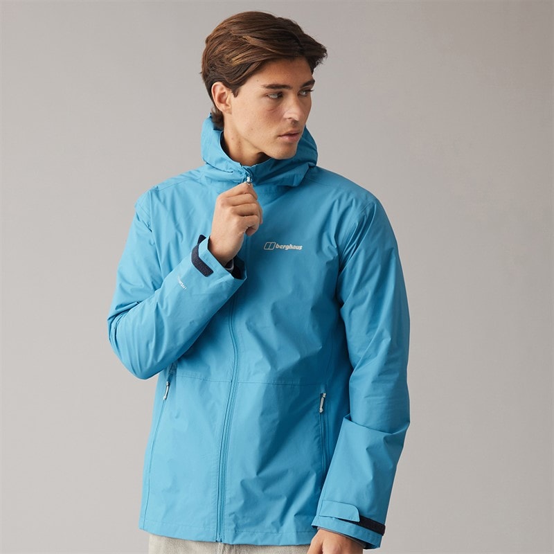 Mens Ingleton HydroShell Waterproof Jacket Light Blue - Image 1