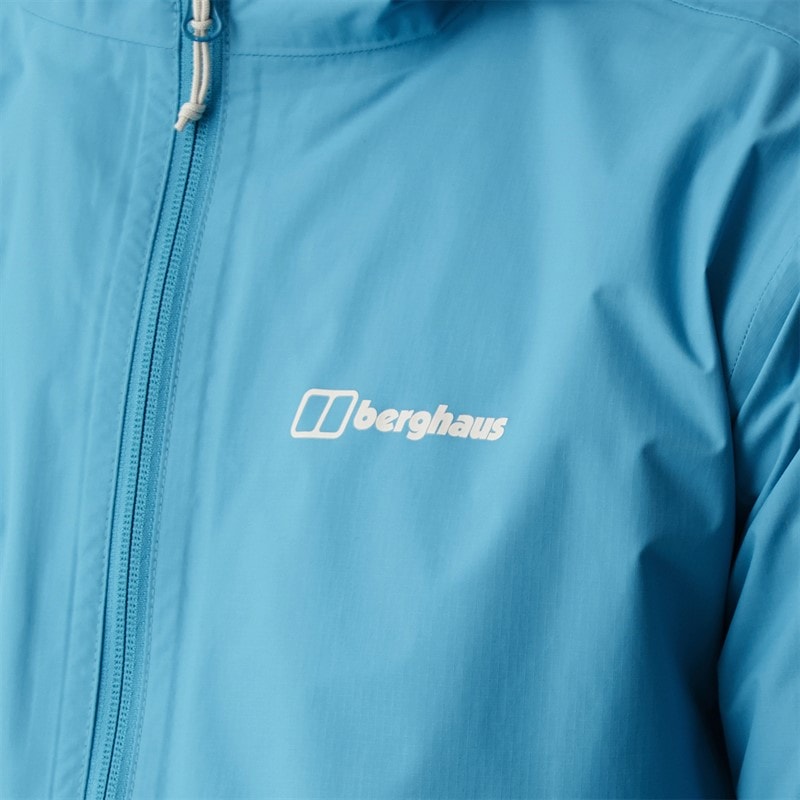 Mens Ingleton HydroShell Waterproof Jacket Light Blue - Image 3
