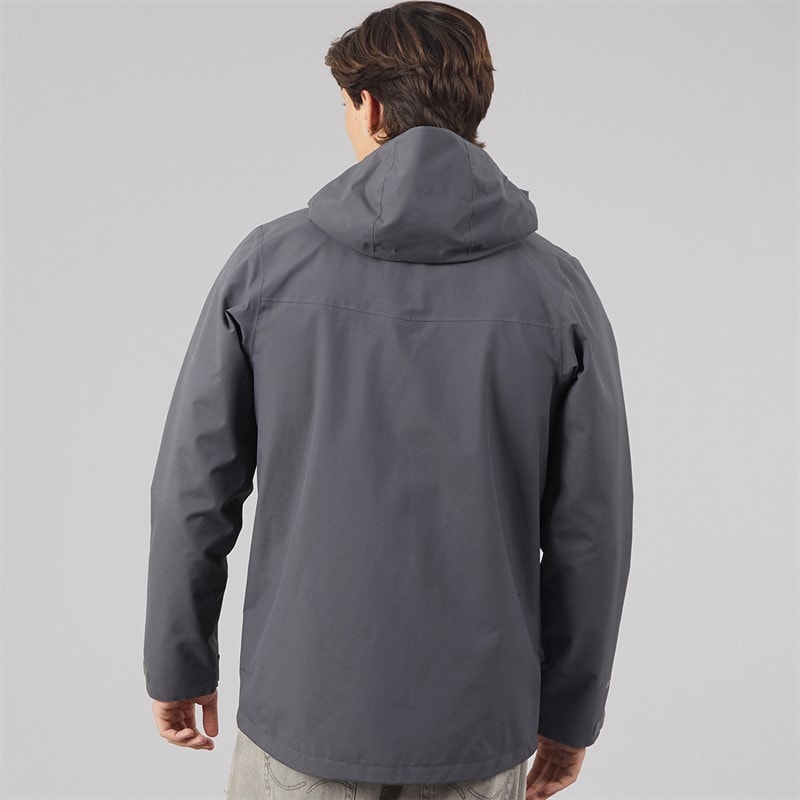 Mens Brookfen HydroShell Waterproof Jacket Grey - Image 2