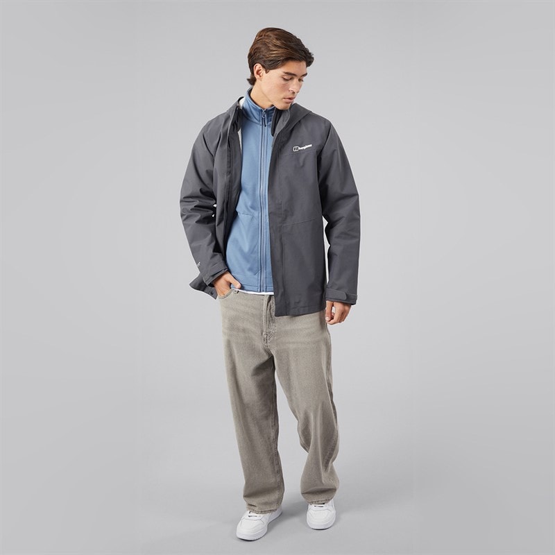 Mens Brookfen GORE-Tex Waterproof Jacket Grey - Image 4