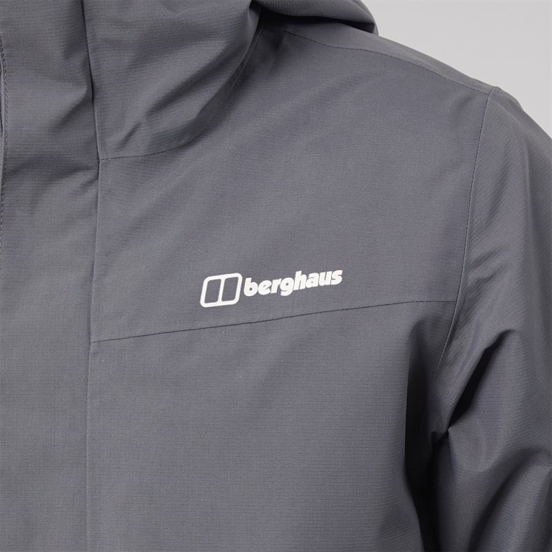 Mens Brookfen HydroShell Waterproof Jacket Grey - Image 4