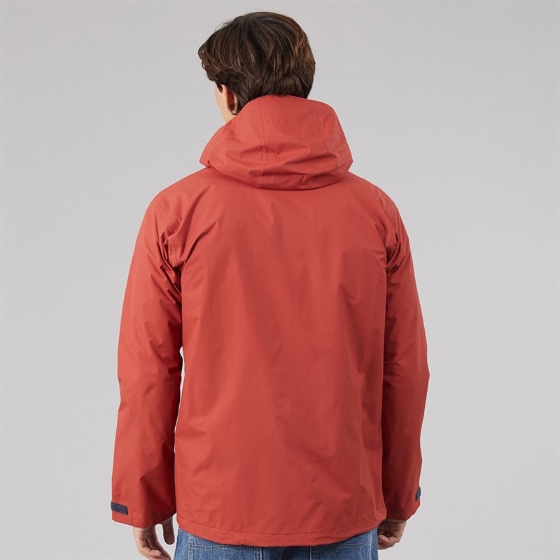 Mens Ingleton HydroShell Waterproof Jacket Dark Red - Image 2