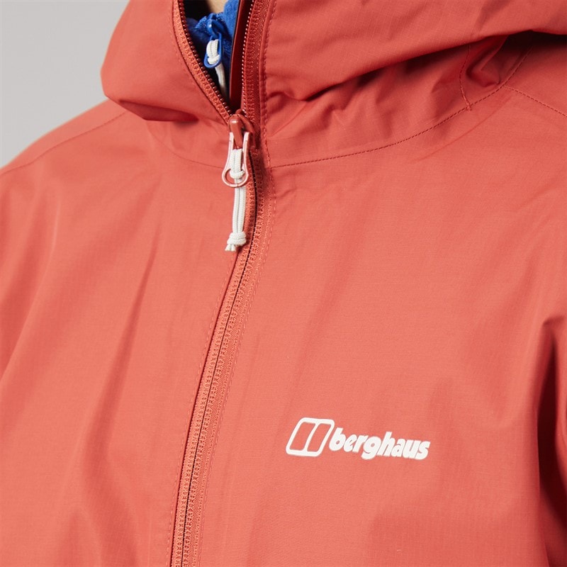 Mens Ingleton HydroShell Waterproof Jacket Dark Red - Image 3