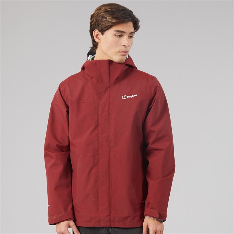 Mens Brookfen GORE-Tex Waterproof Jacket Dark Red - Image 1