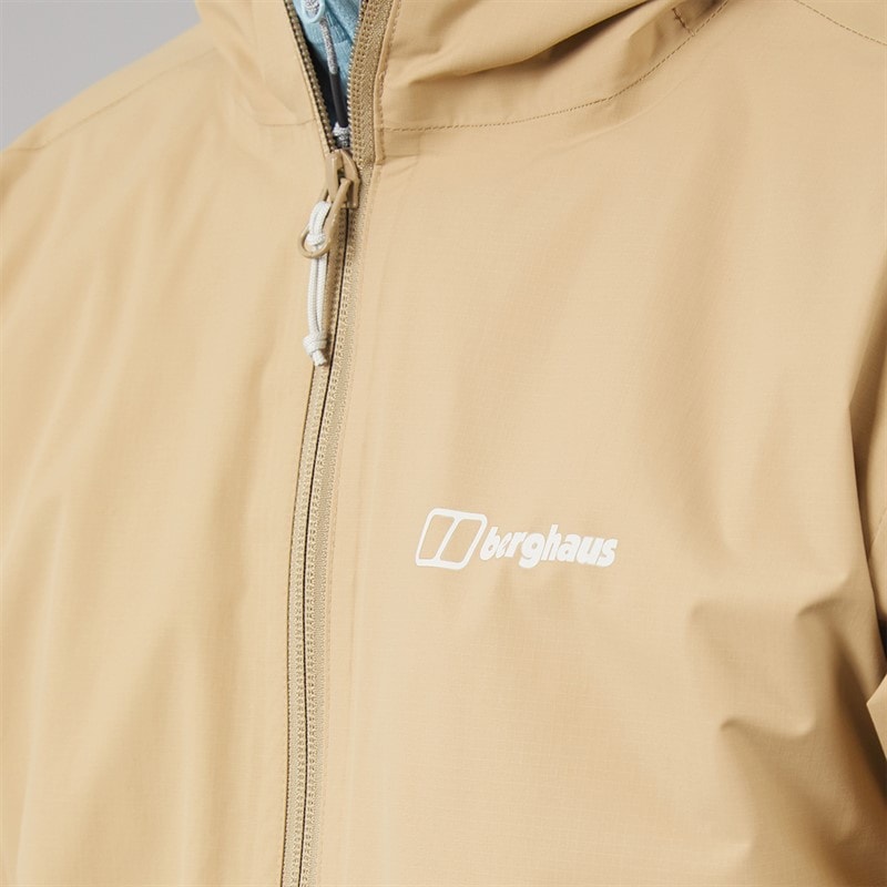Mens Ingleton HydroShell Waterproof Jacket Natural - Image 3