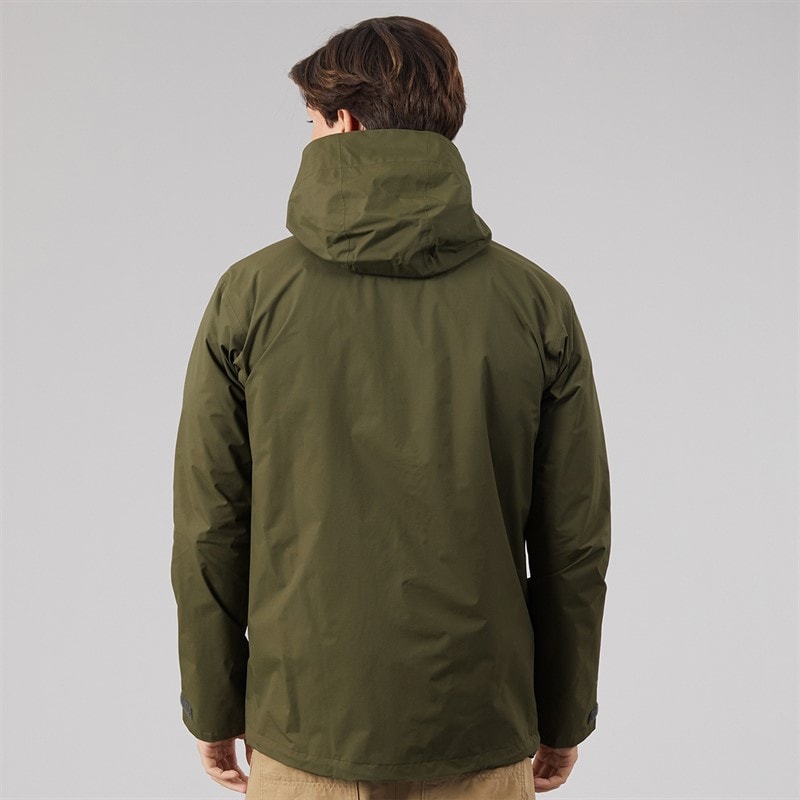 Mens Ingleton HydroShell Waterproof Jacket Dark Green - Image 2