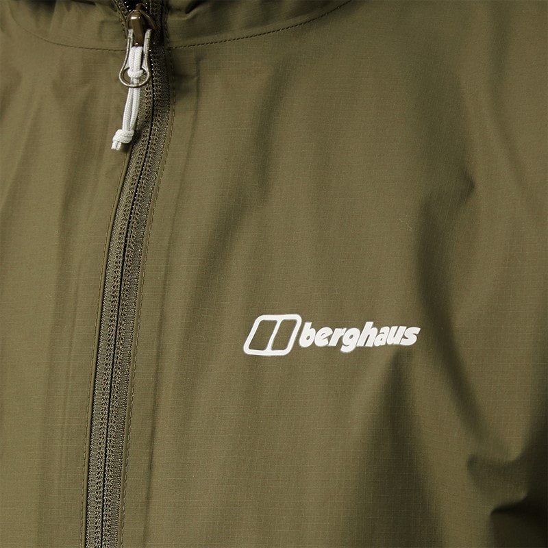 Mens Ingleton HydroShell Waterproof Jacket Dark Green - Image 3