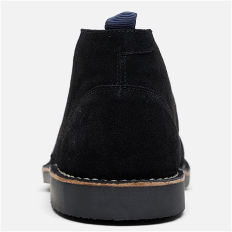 Mens Hemmings Suede Chukka Boots Black - Image 4