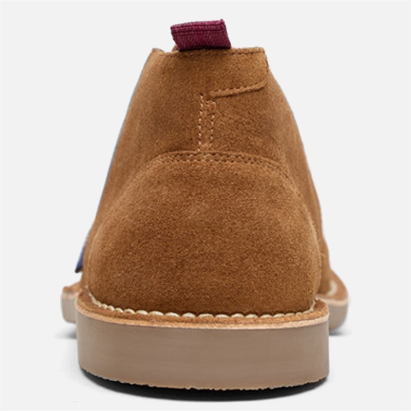 Mens Hemmings Suede Chukka Boots Tan - Image 4
