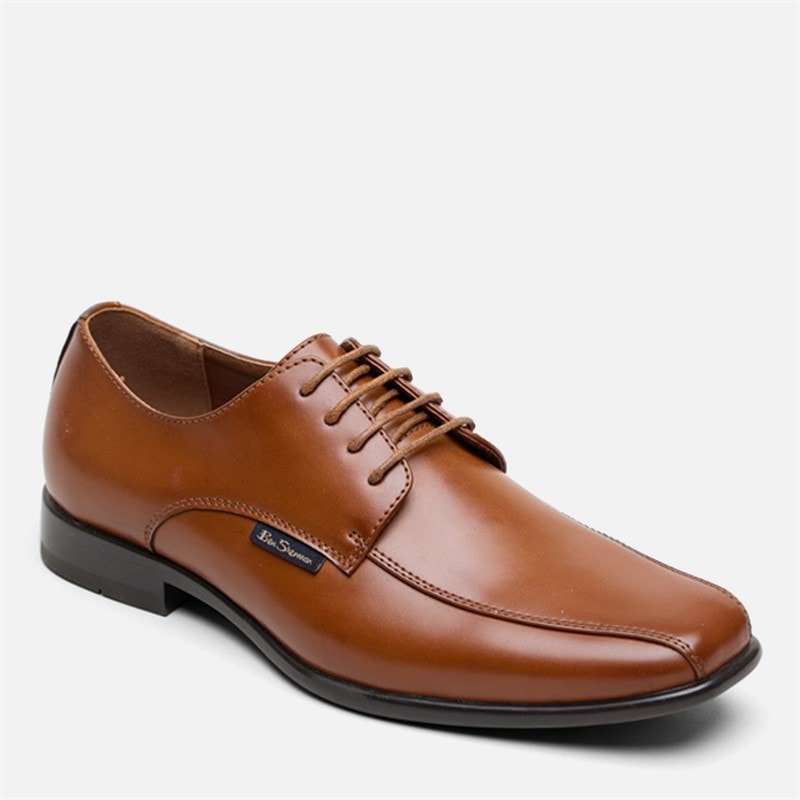 Mens Durham Lace Shoes Tan Burnish - Image 2