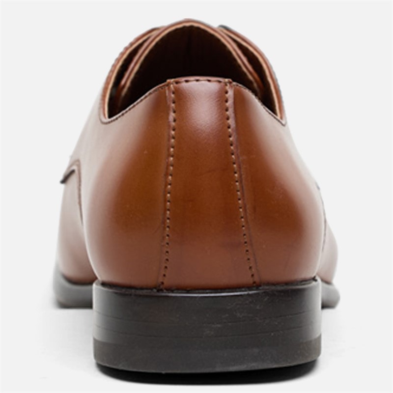 Mens Durham Lace Shoes Tan Burnish - Image 4