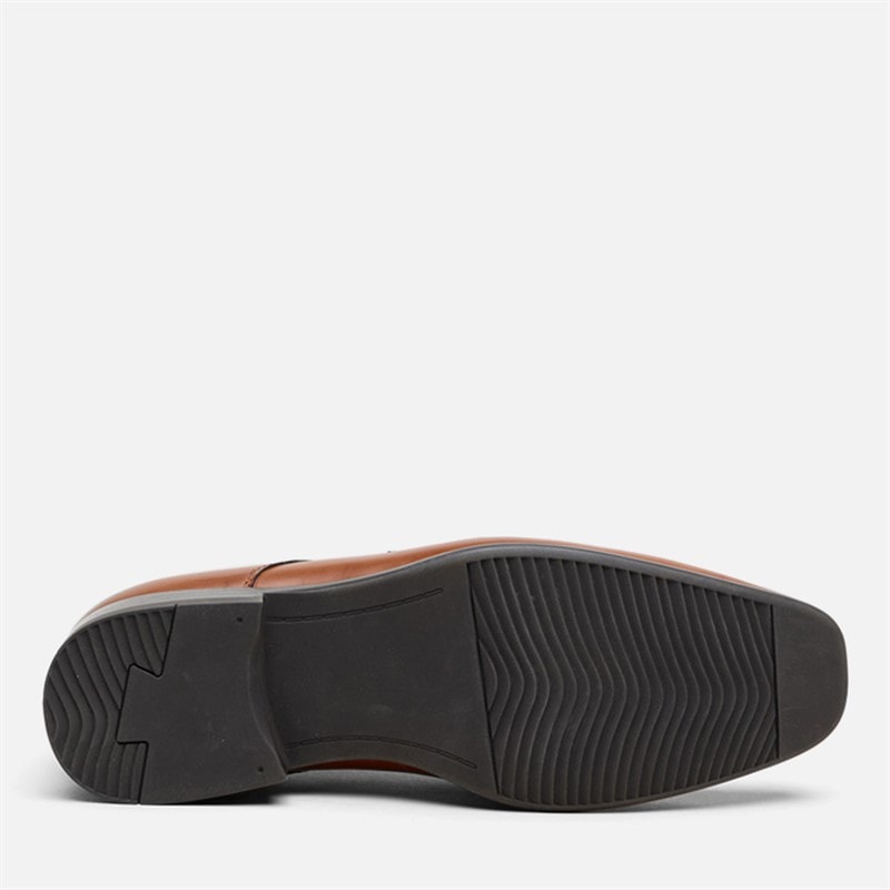 Mens Durham Lace Shoes Tan Burnish - Image 5