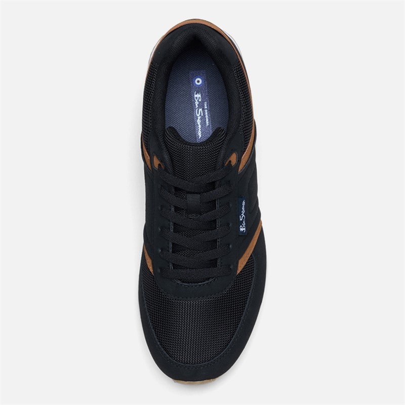 Mens Odin Trainers Black/Tan - Image 3