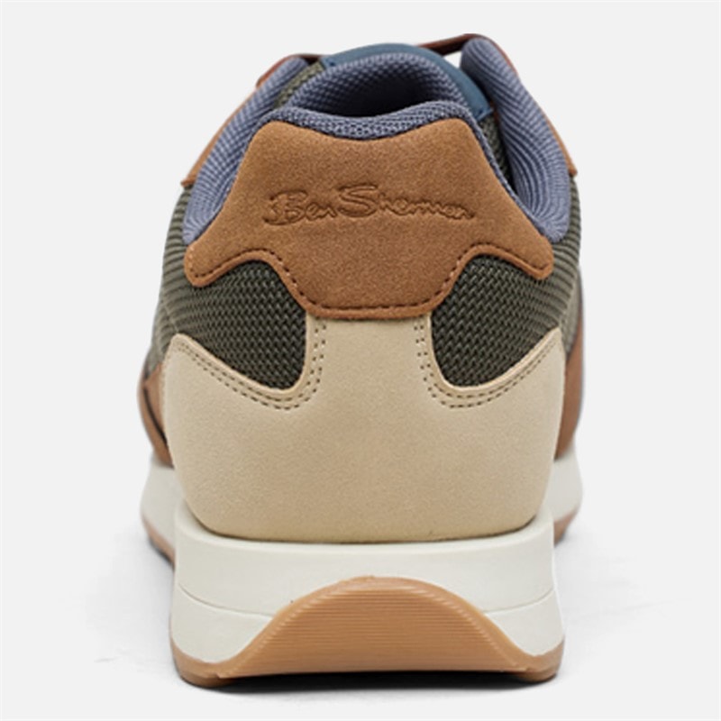 Mens Cruiser Trainers Green/Brown - Image 4