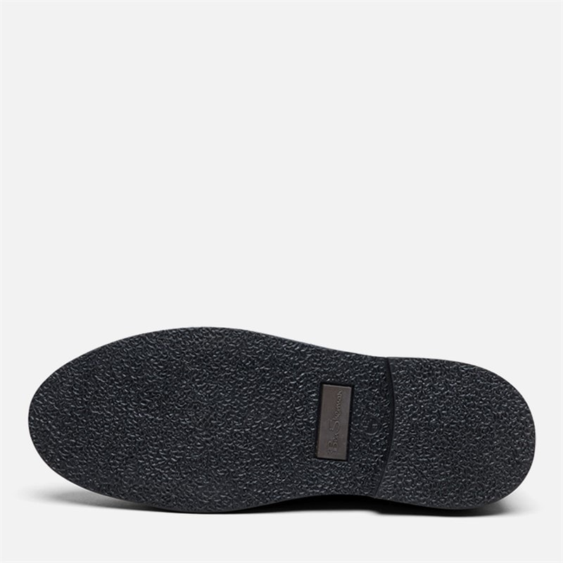 Mens Hemmings Leather Desert Boots Black Leather - Image 5