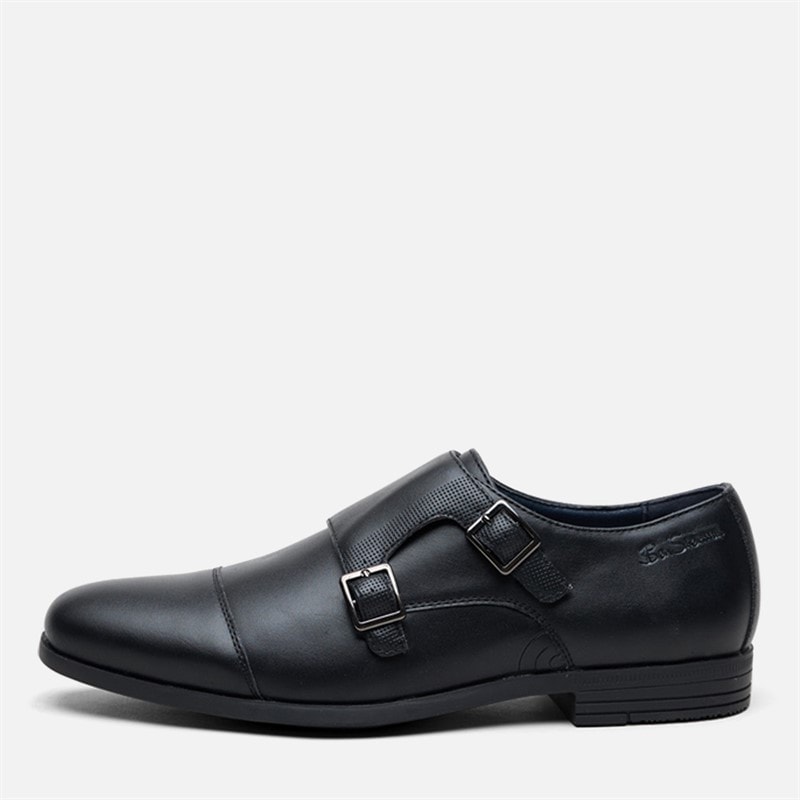 Ben Sherman Mens Rick Monk Shoes Black