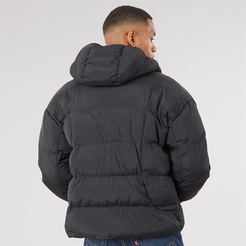 Mens Factory Puffer Jacket Black - Image 2