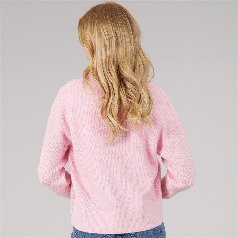 Womens Daffie Soft Knit Cardigan Pink - Image 2