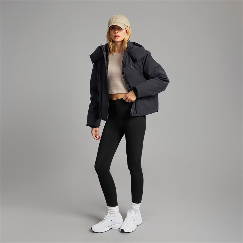 Womens Elevate Padded Jacket Black - Image 4