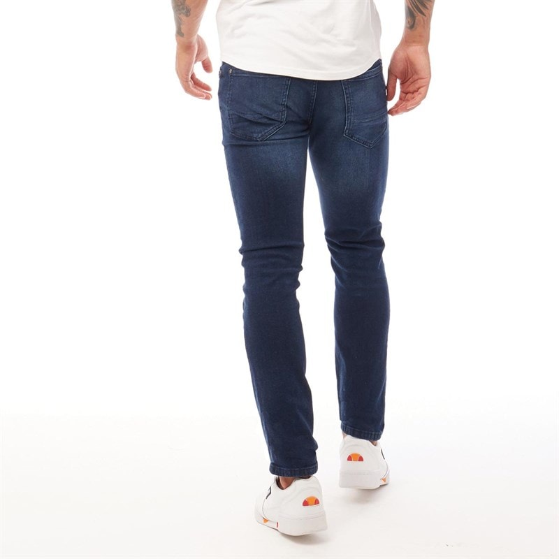 Mens Barbeck Slim Fit Jeans Dark Wash - Image 2